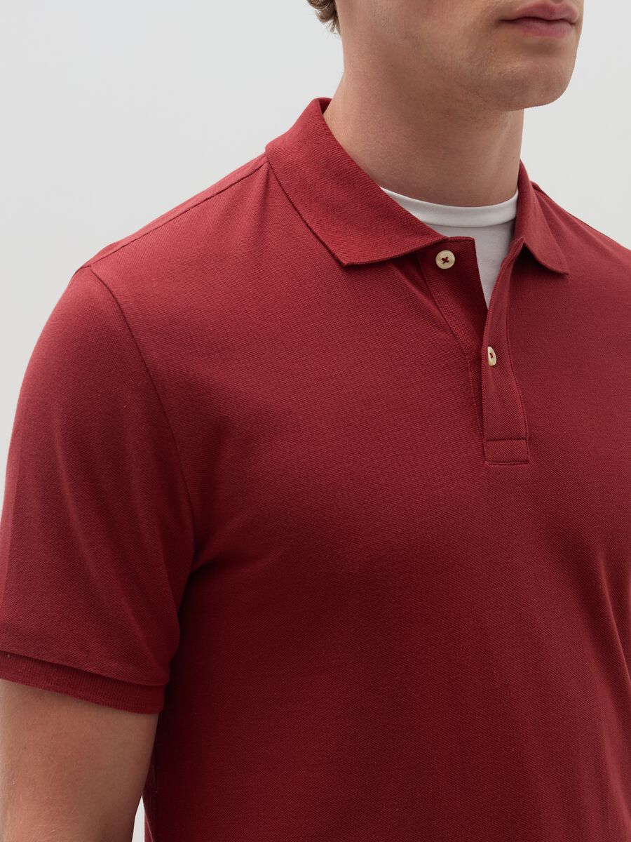 Cotton pique polo shirt_3