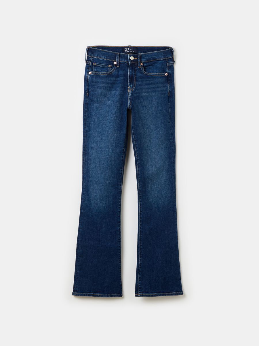 Jeans bootcut flare fit a vita alta_0