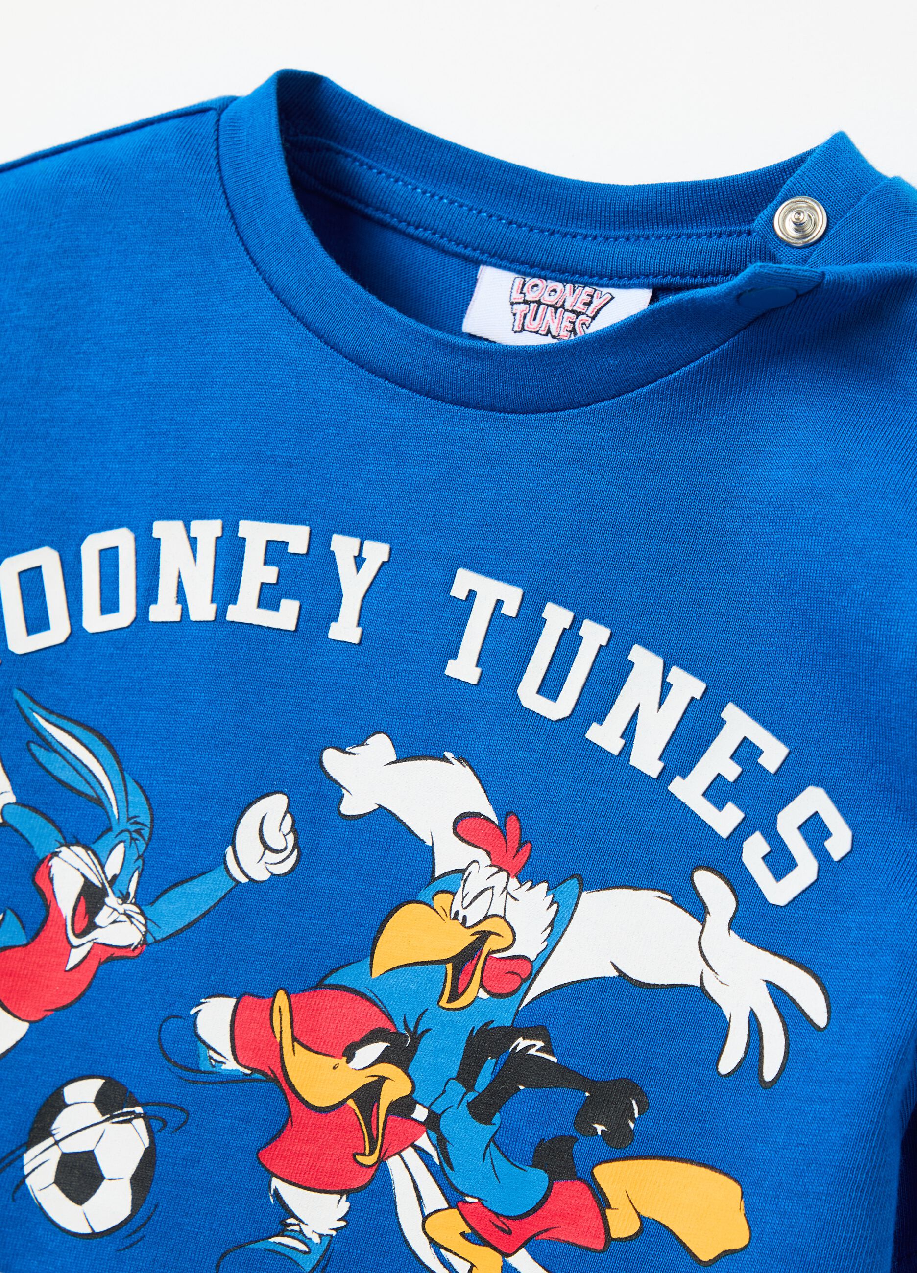 T-shirt stampa Daffy Duck e Bugs Bunny