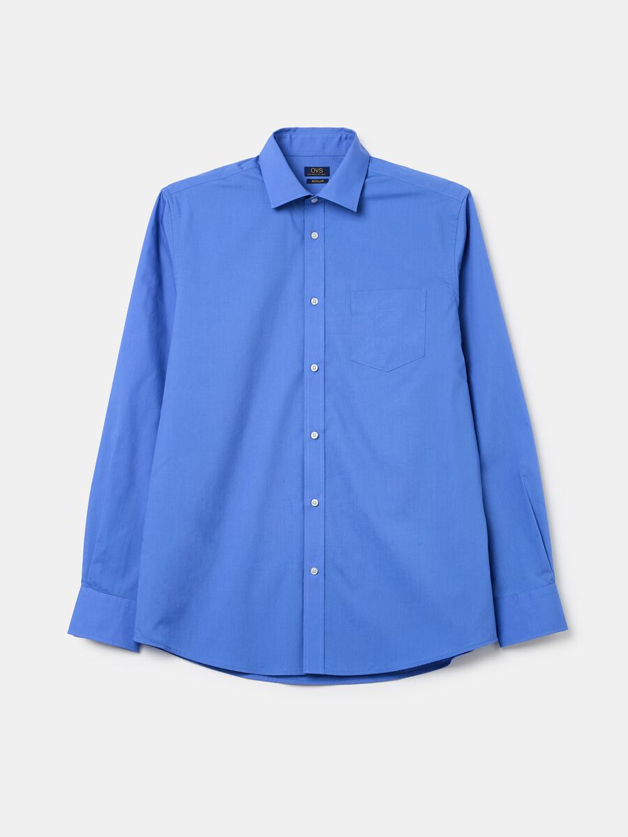 Solid colour, regular-fit shirt_4