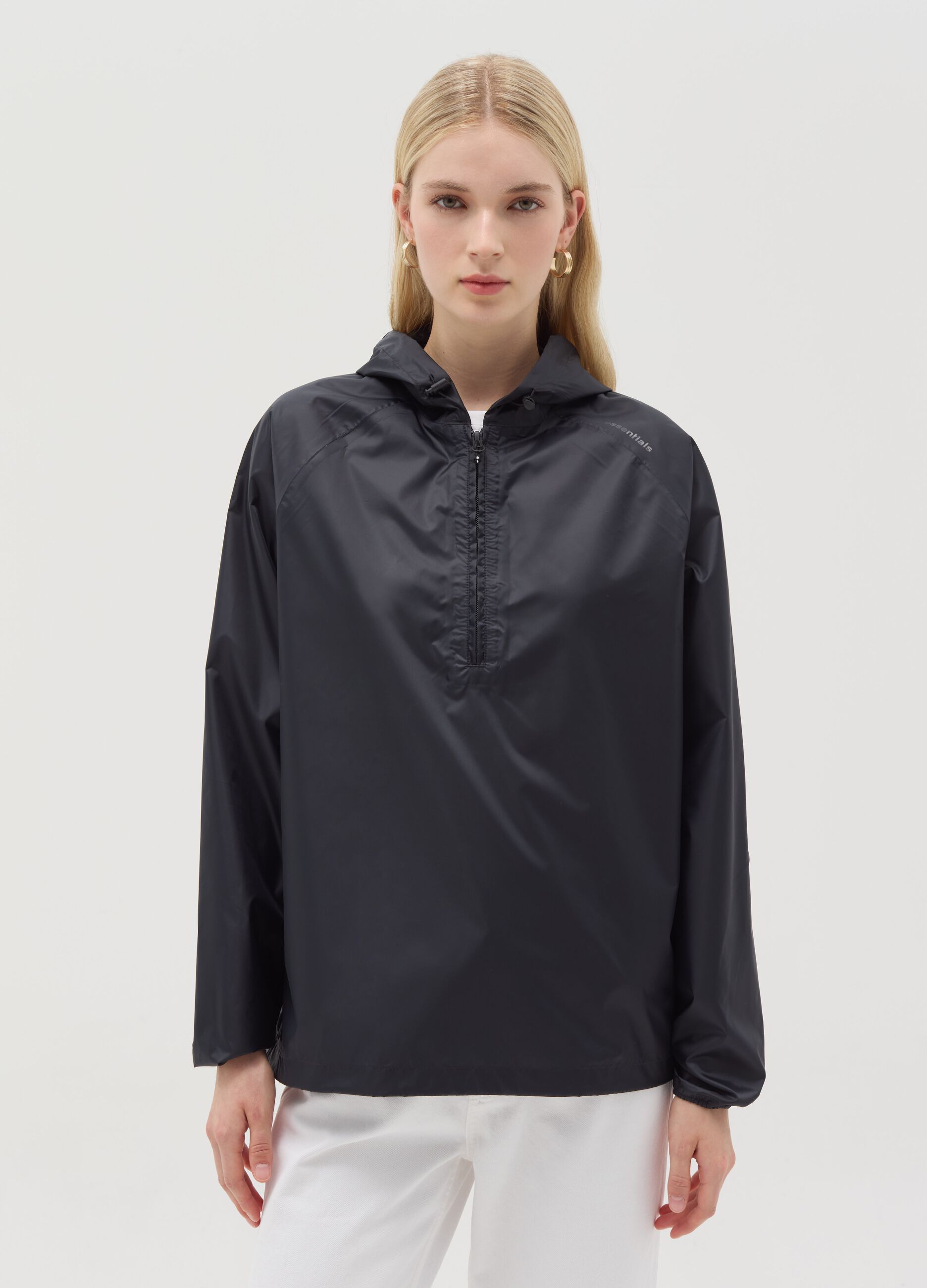 Half-zip waterproof jacket