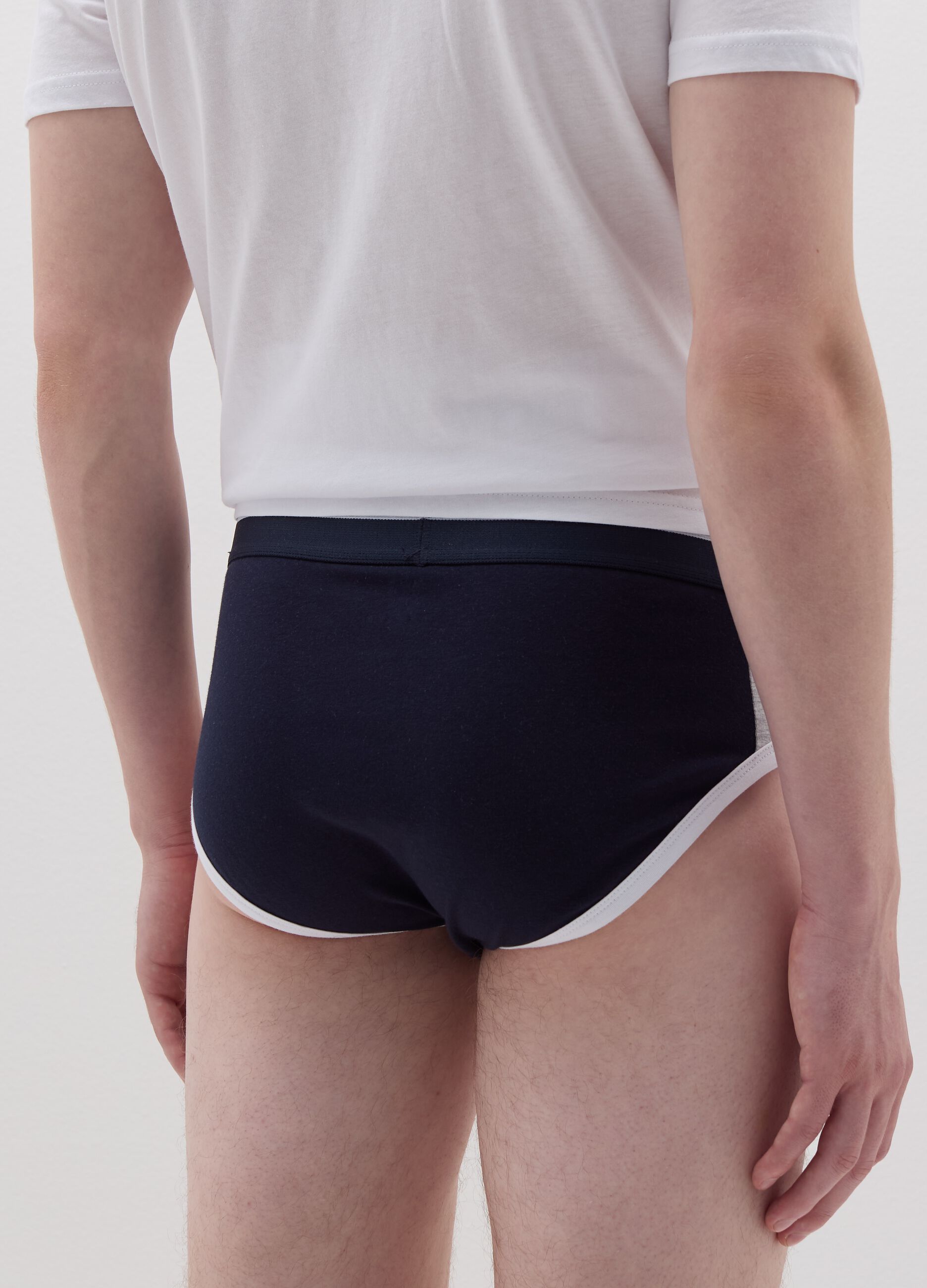 Briefs with contrasting details