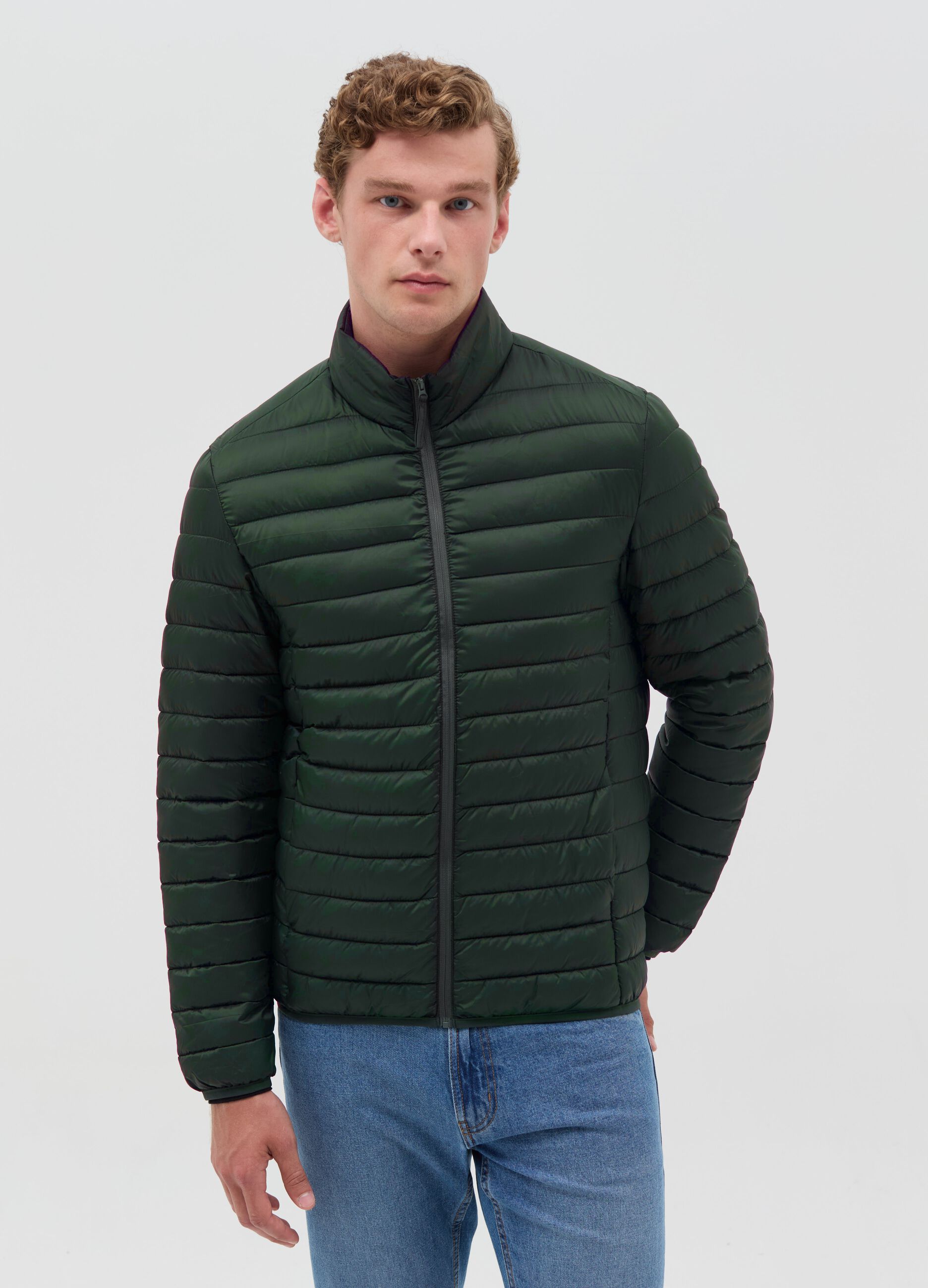 Ultralight full-zip down jacket