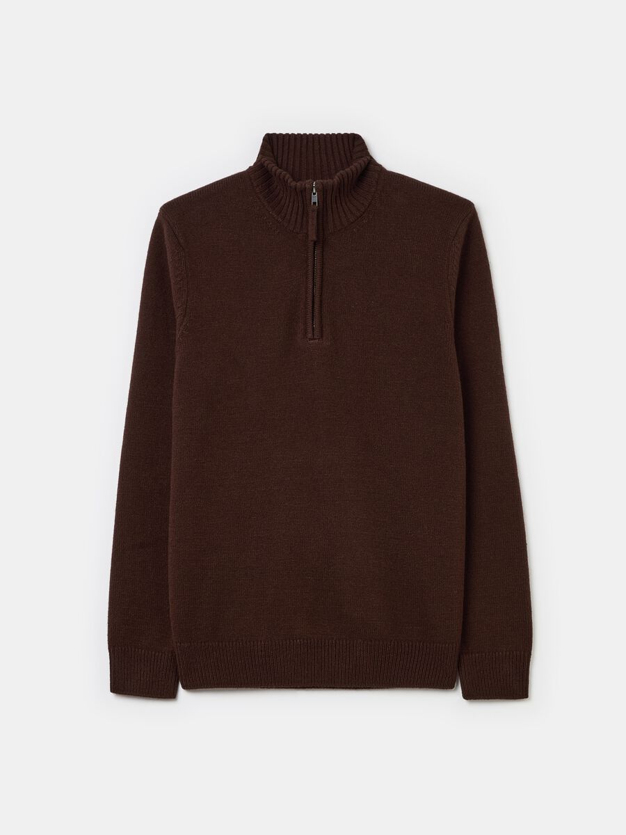 Pullover with half-zip neckline_4