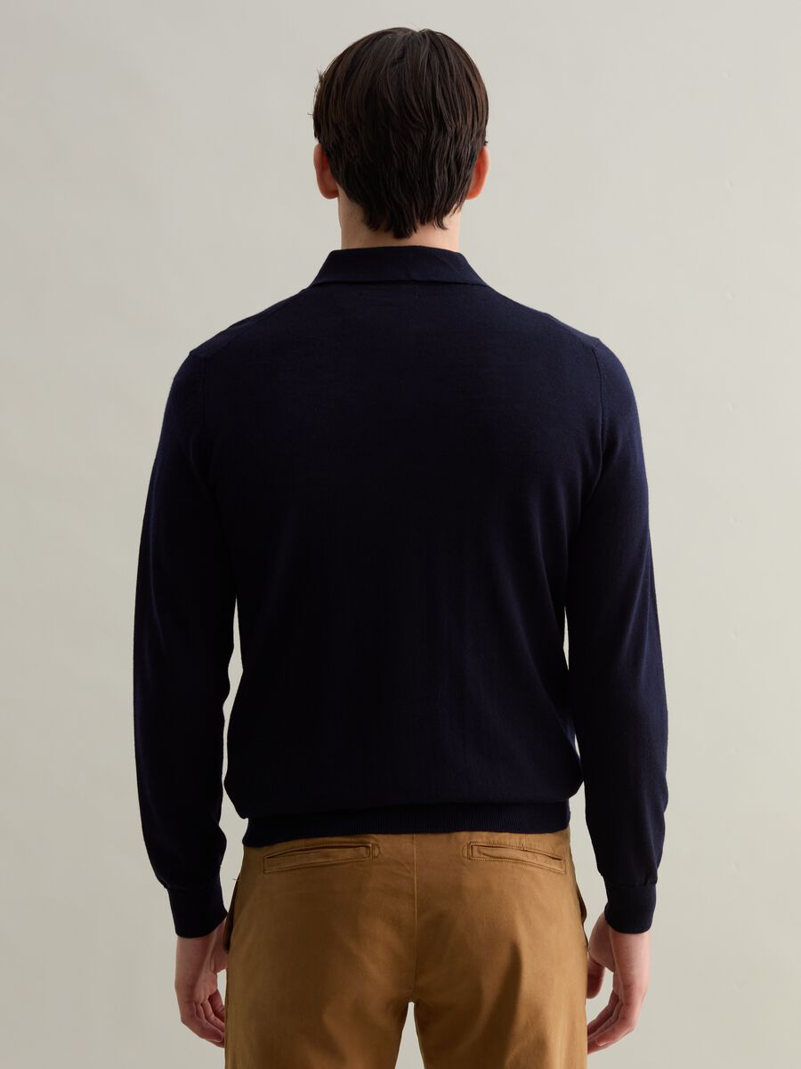 Merino wool top with polo neck_3