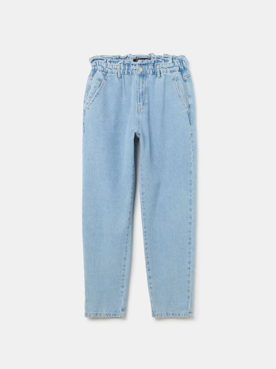 Paper bag jeans with pockets_4