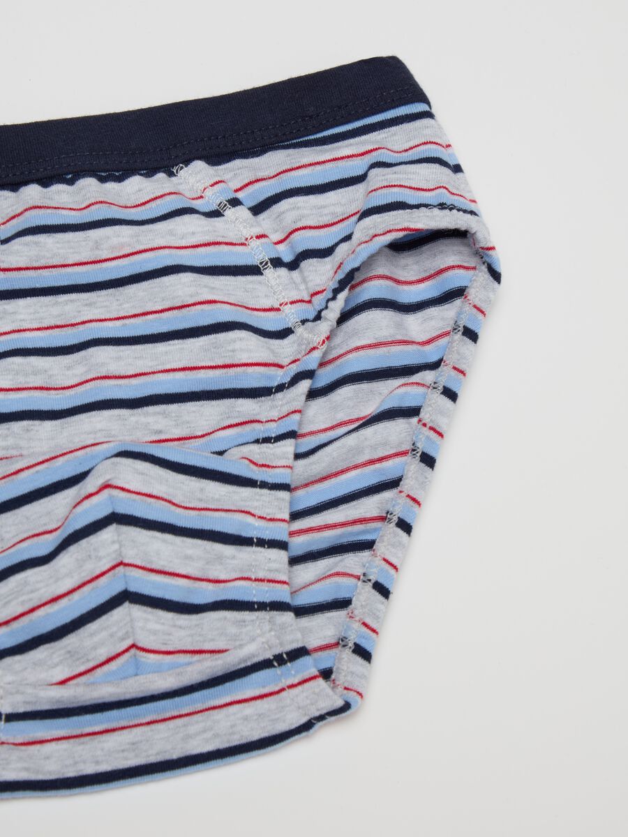 Briefs in organic cotton with striped pattern_3