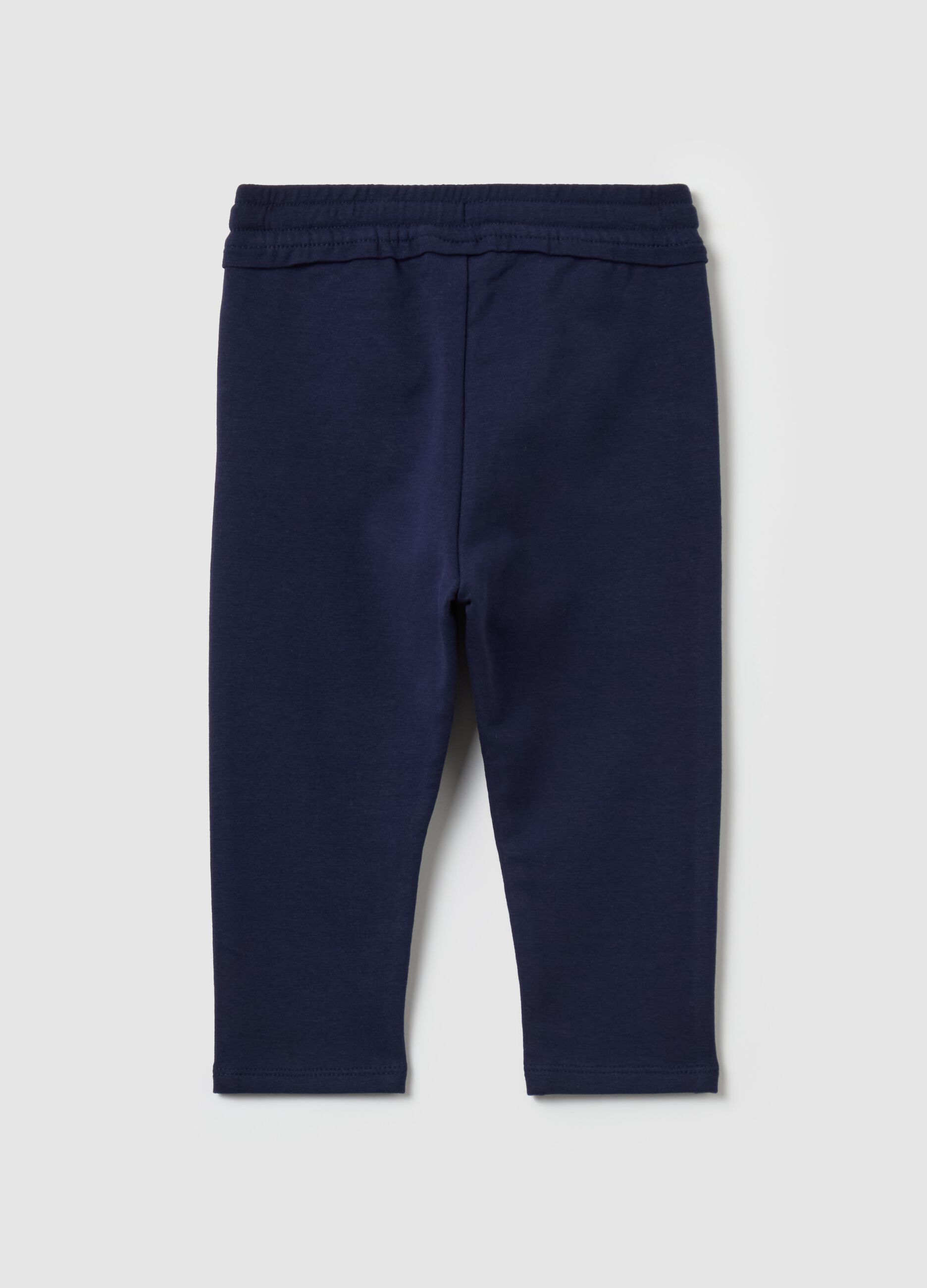 French terry joggers with drawstring