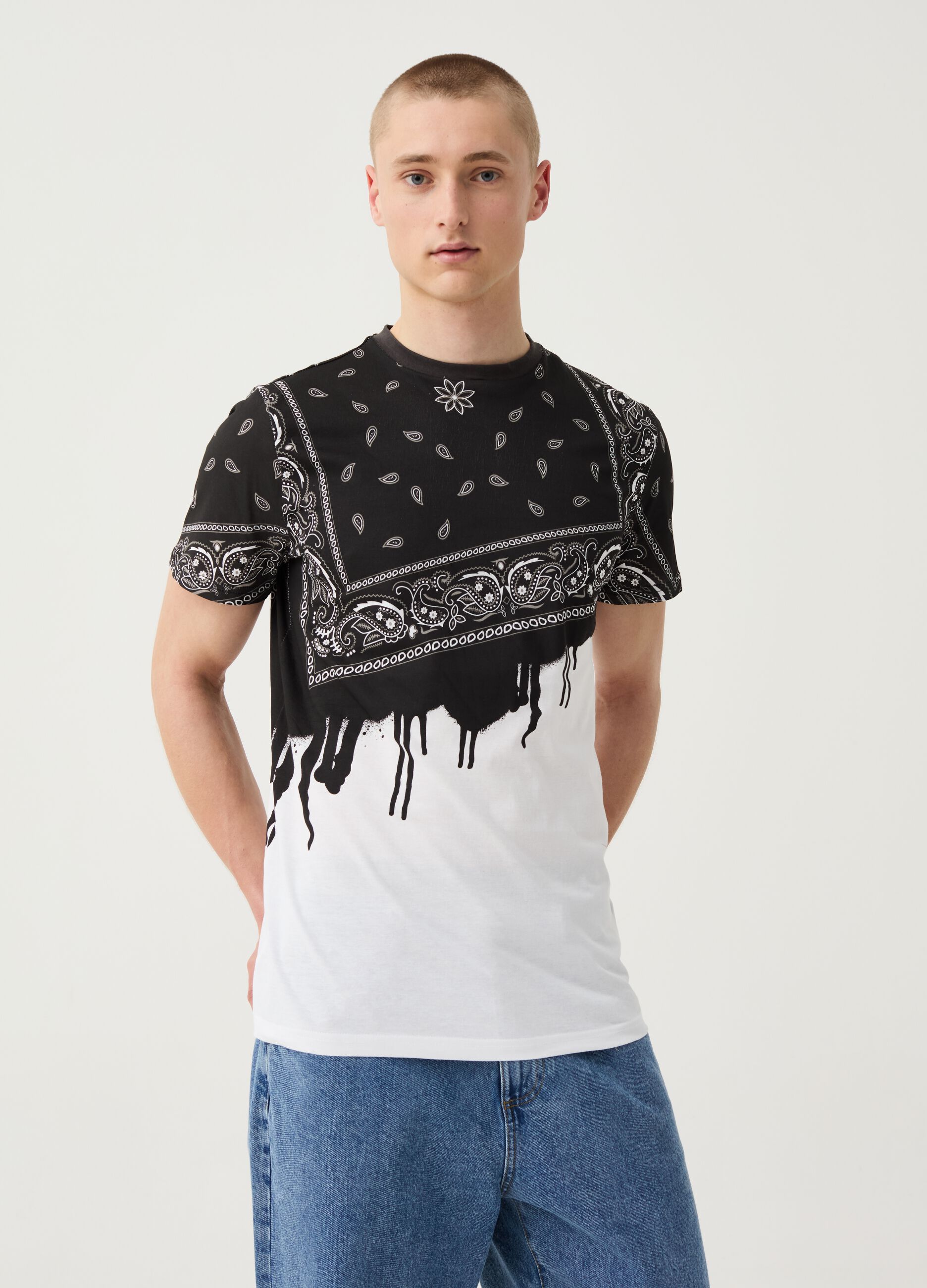 Ovs T-shirt con stampa paisley