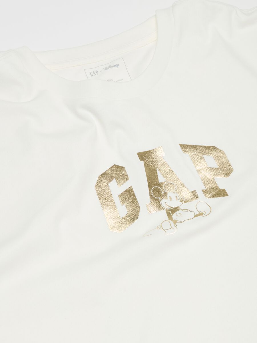 T-shirt con stampa logo in foil_2