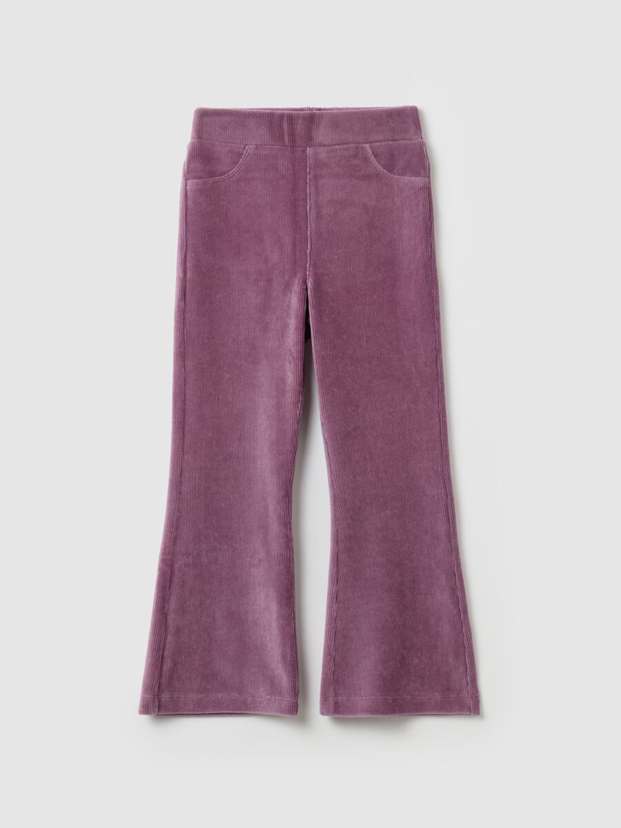 Flare-fit corduroy treggings_0