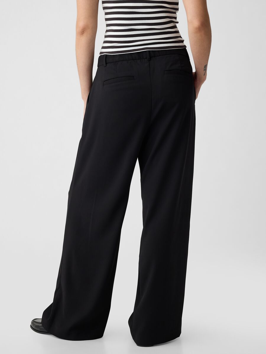 Wide-leg trousers with high waist and darts_5