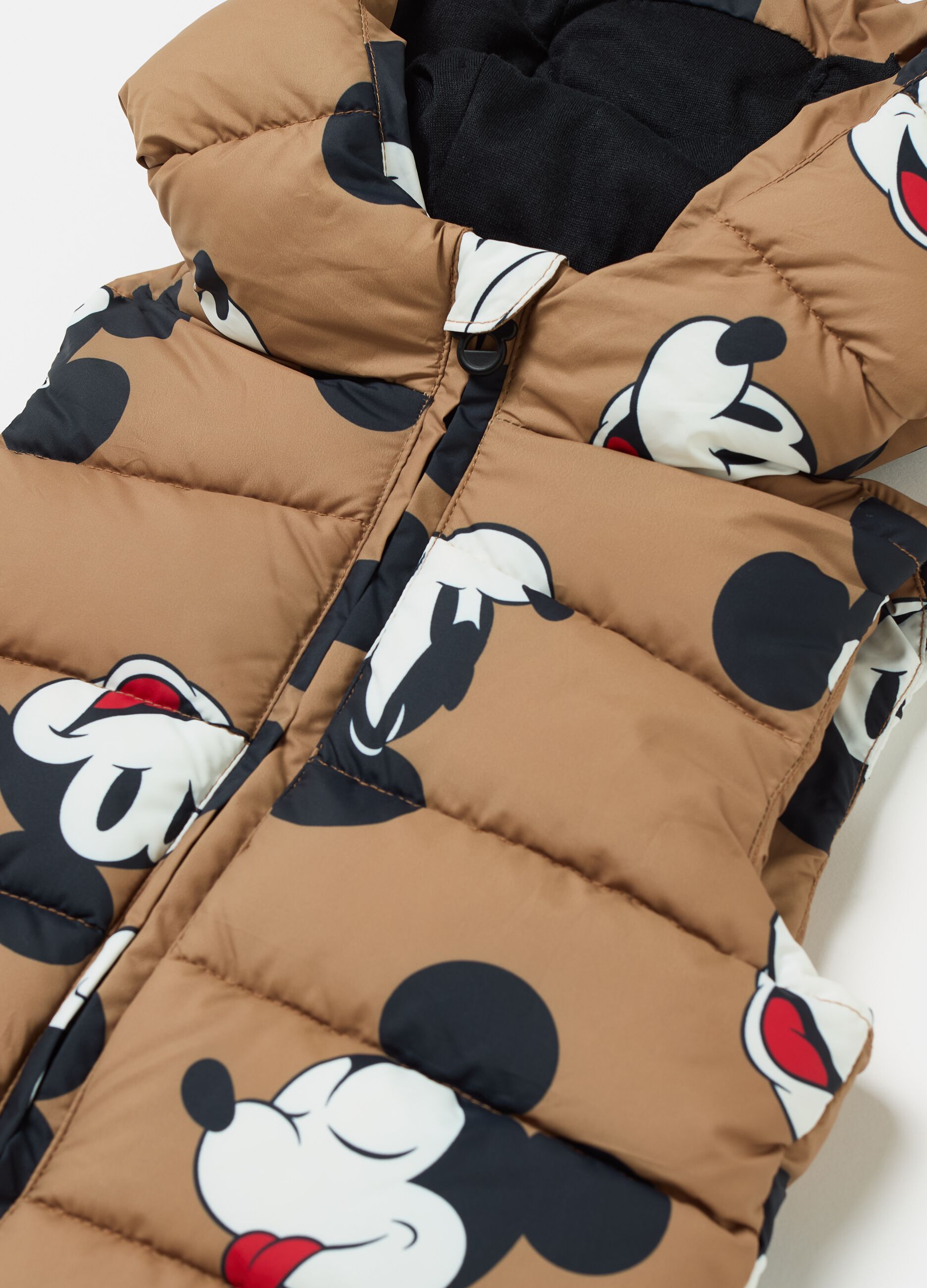 Quilted Mickey Mouse gilet with hood