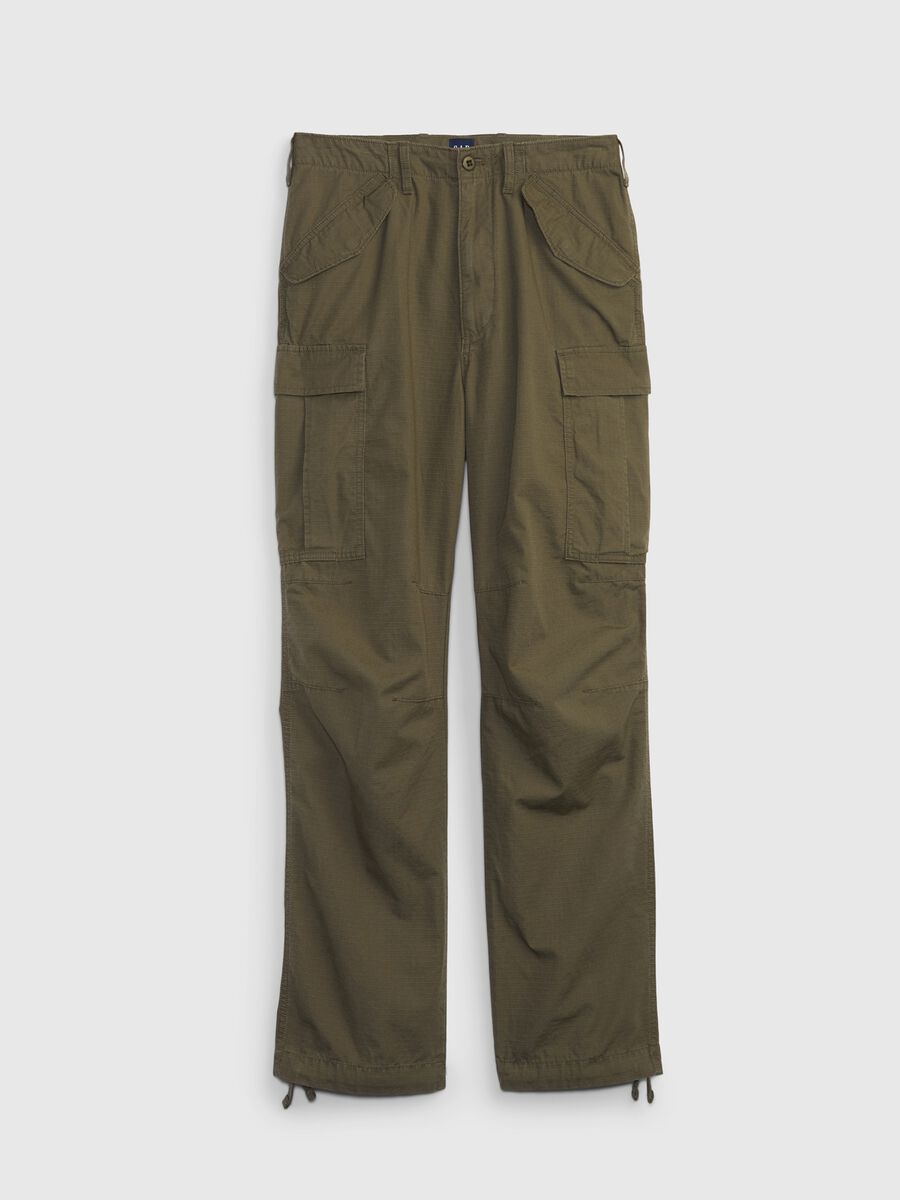 Cargo trousers in cotton ripstop._3