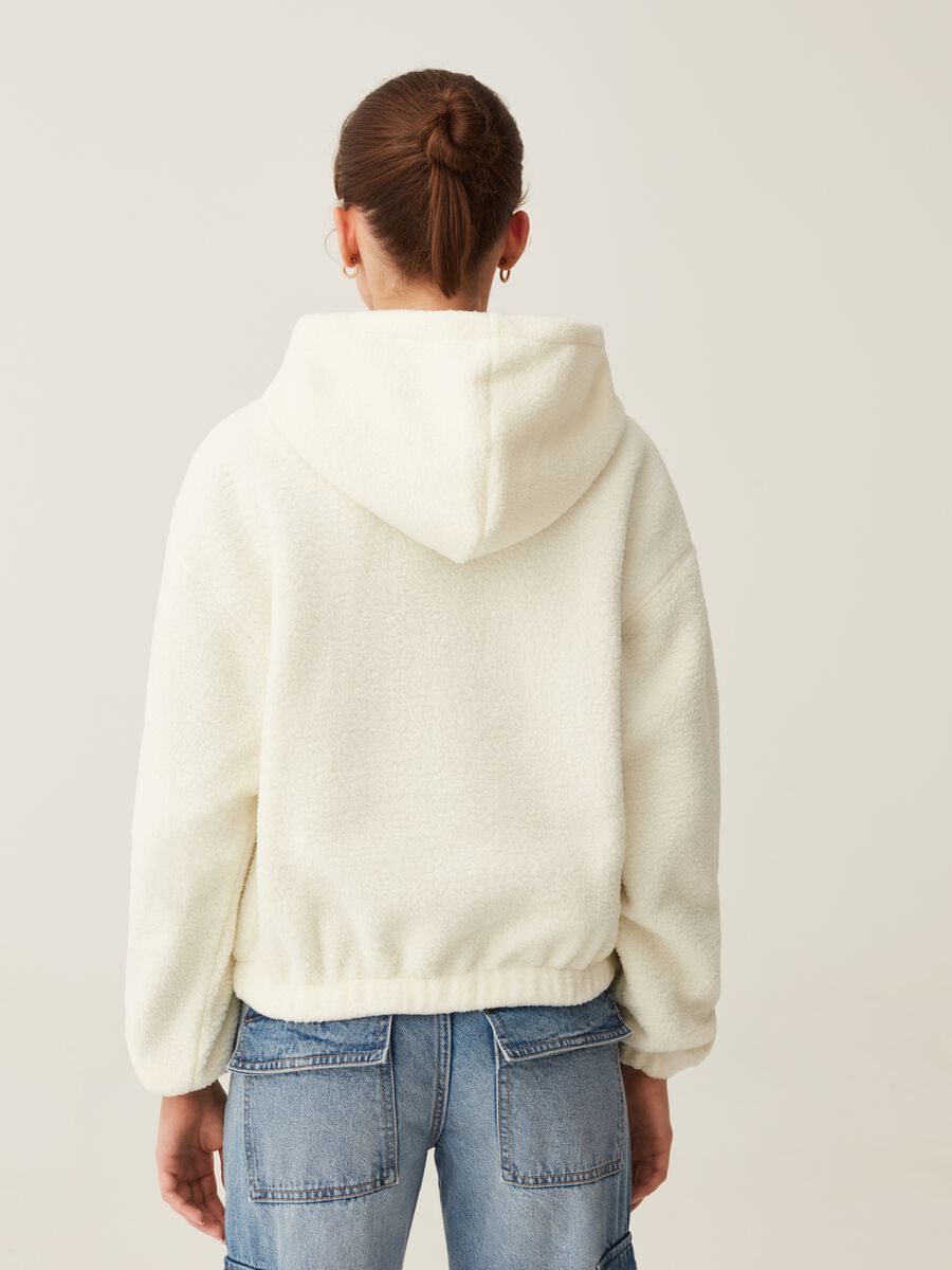 Oversized teddy sweatshirt with hood_2