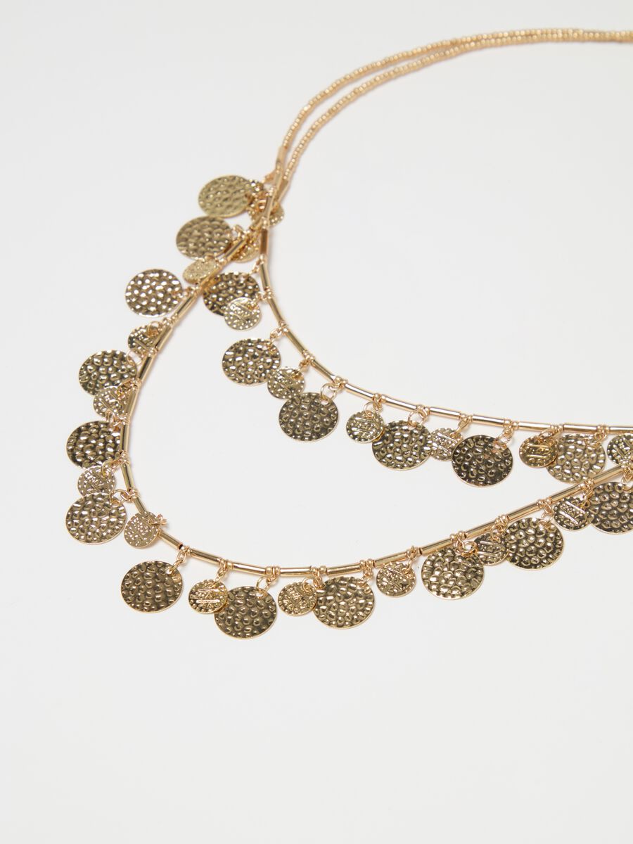 Long necklace with discs_1