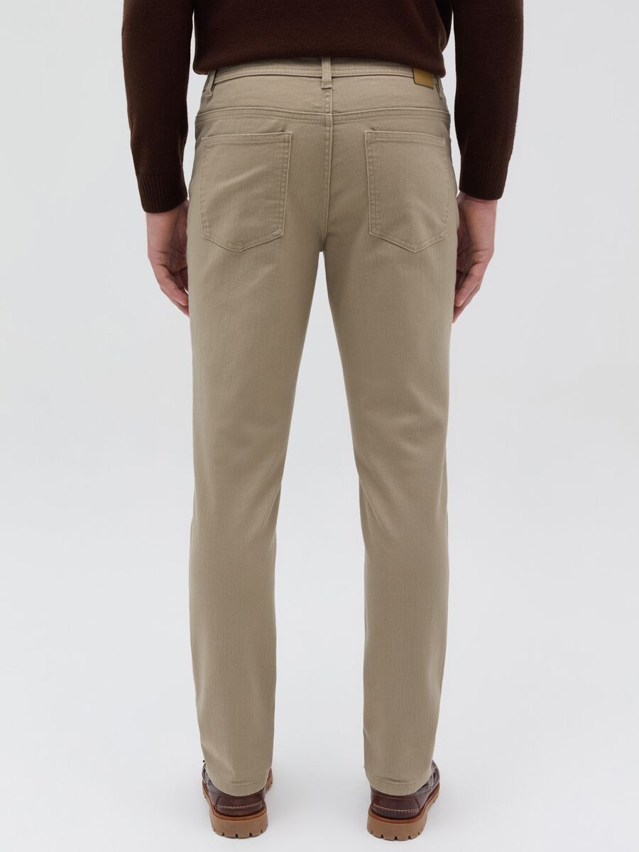 Stretch twill trousers with five pockets_2