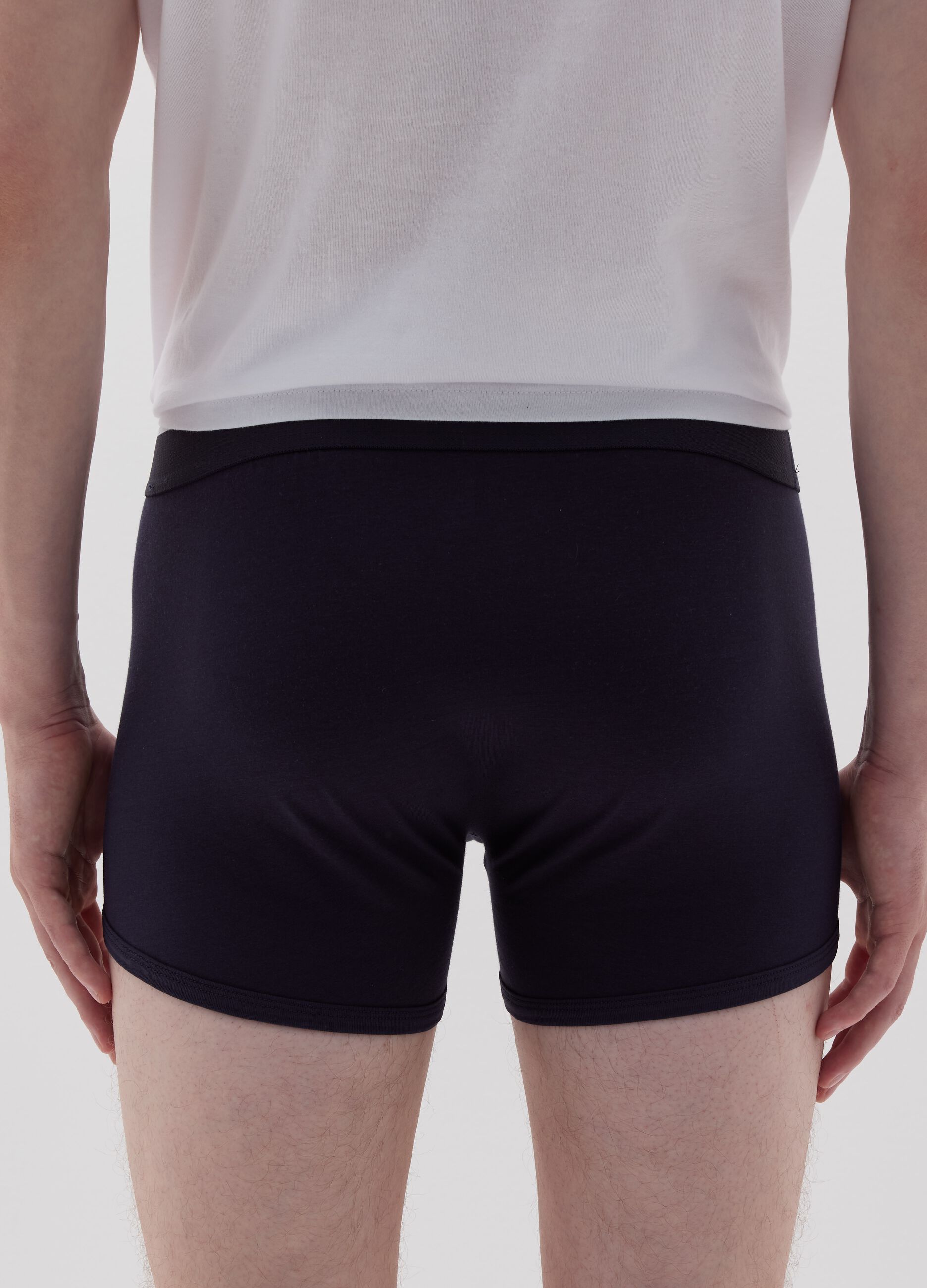 Two-pack boxer shorts with contrasting piping