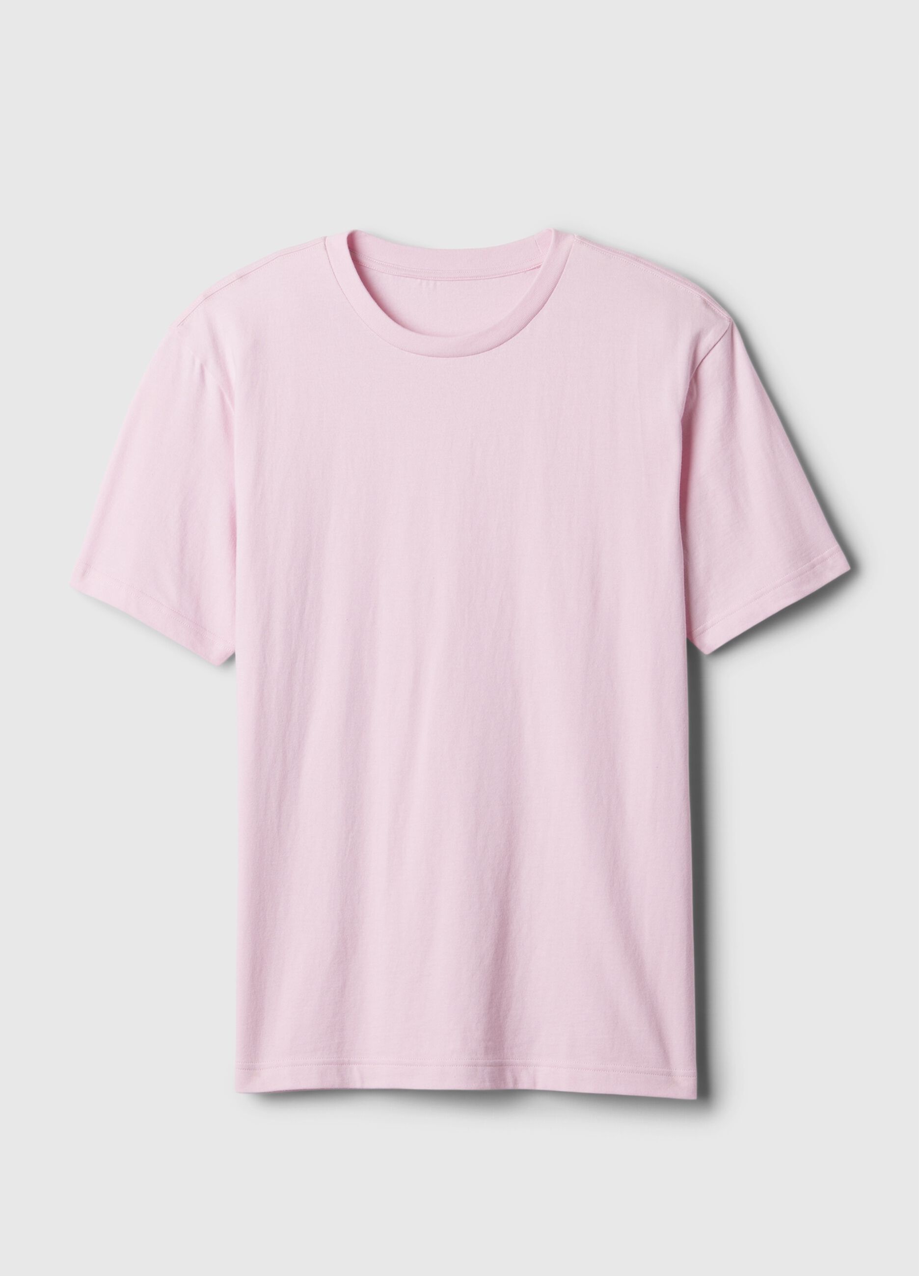 Cotton T-shirt with round neck