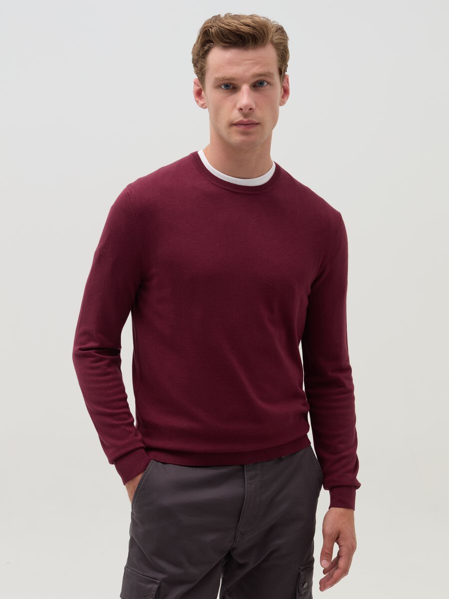 Round neck pullover_1