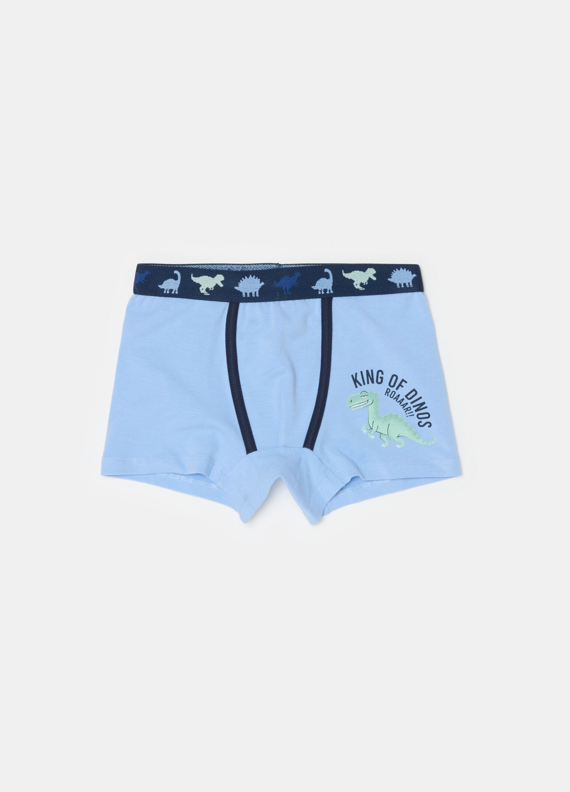 Organic cotton boxer shorts with print