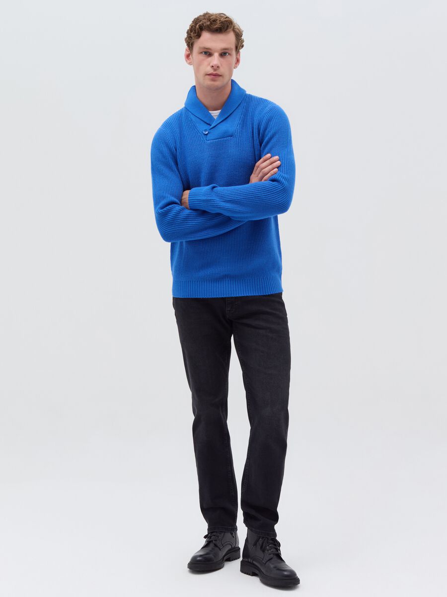 Pullover with shawl neck_0