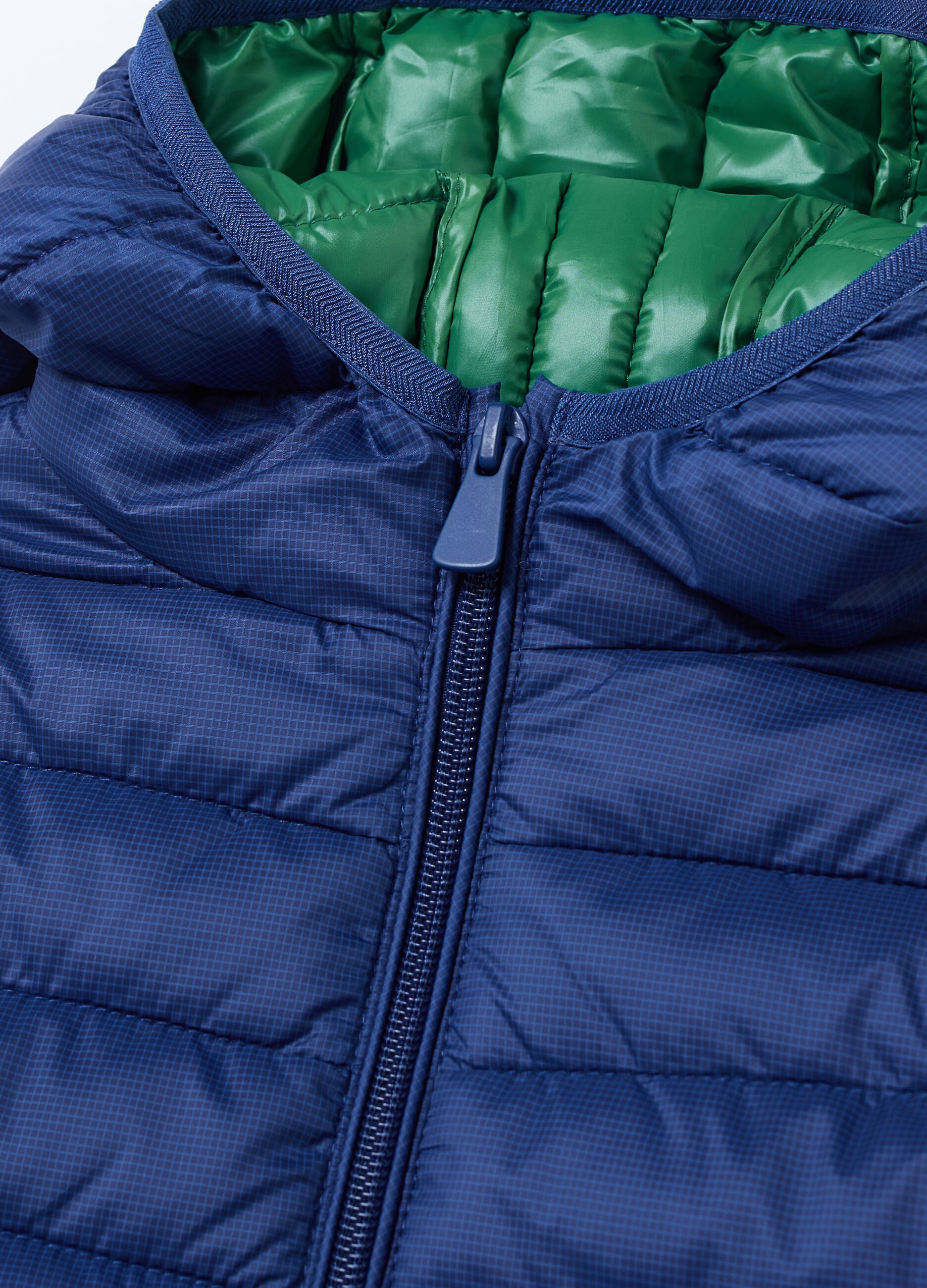 Ultralight down jacket with ripstop weave