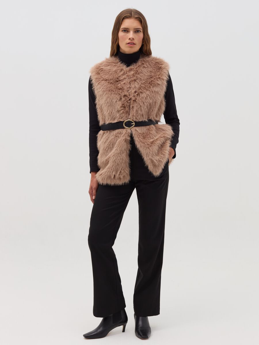 Faux fur gilet_0