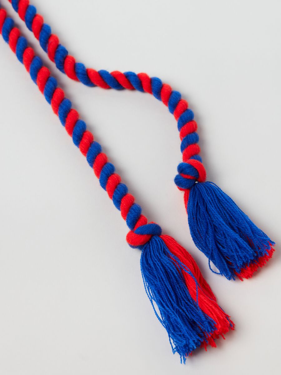 Two-tone belt with tassels_2