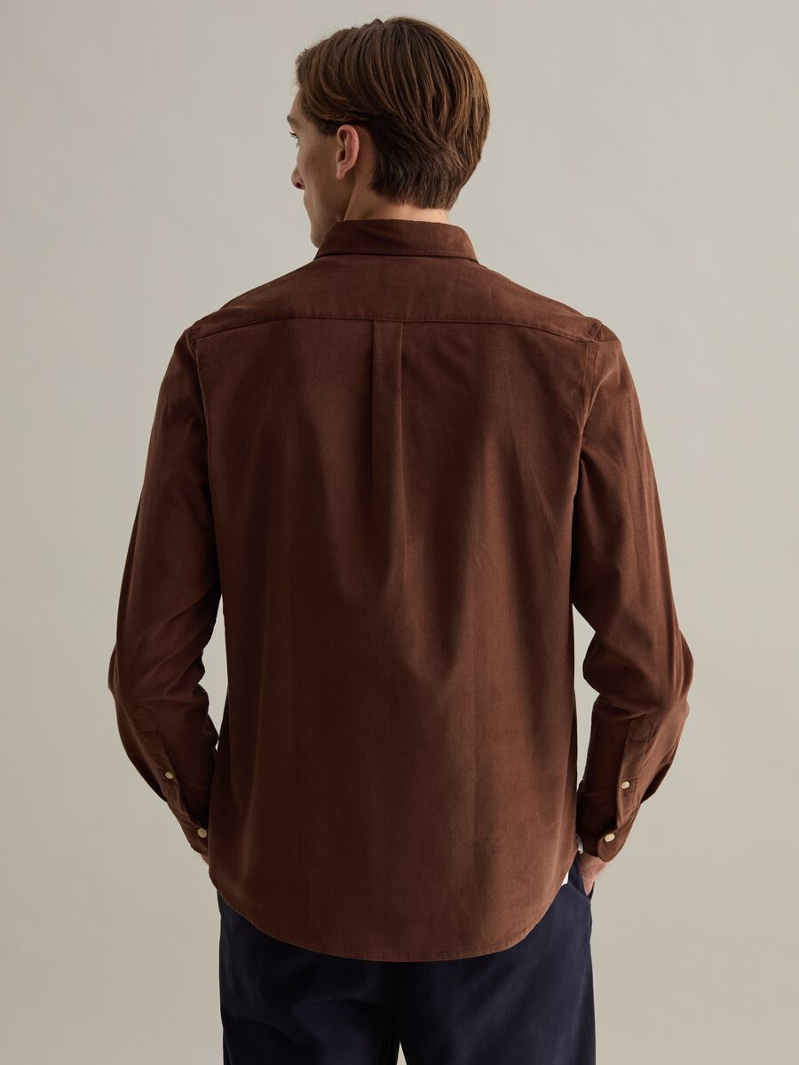 Camicia in corduroy colletto button-down_2