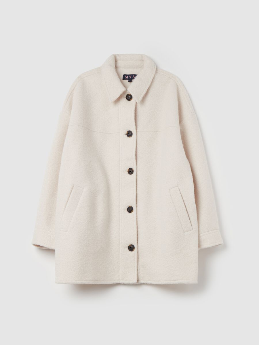 Curvy oversized single-breasted coat_0