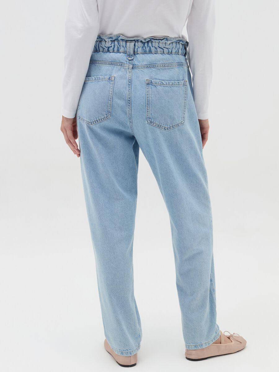 Paper bag jeans with pockets_2