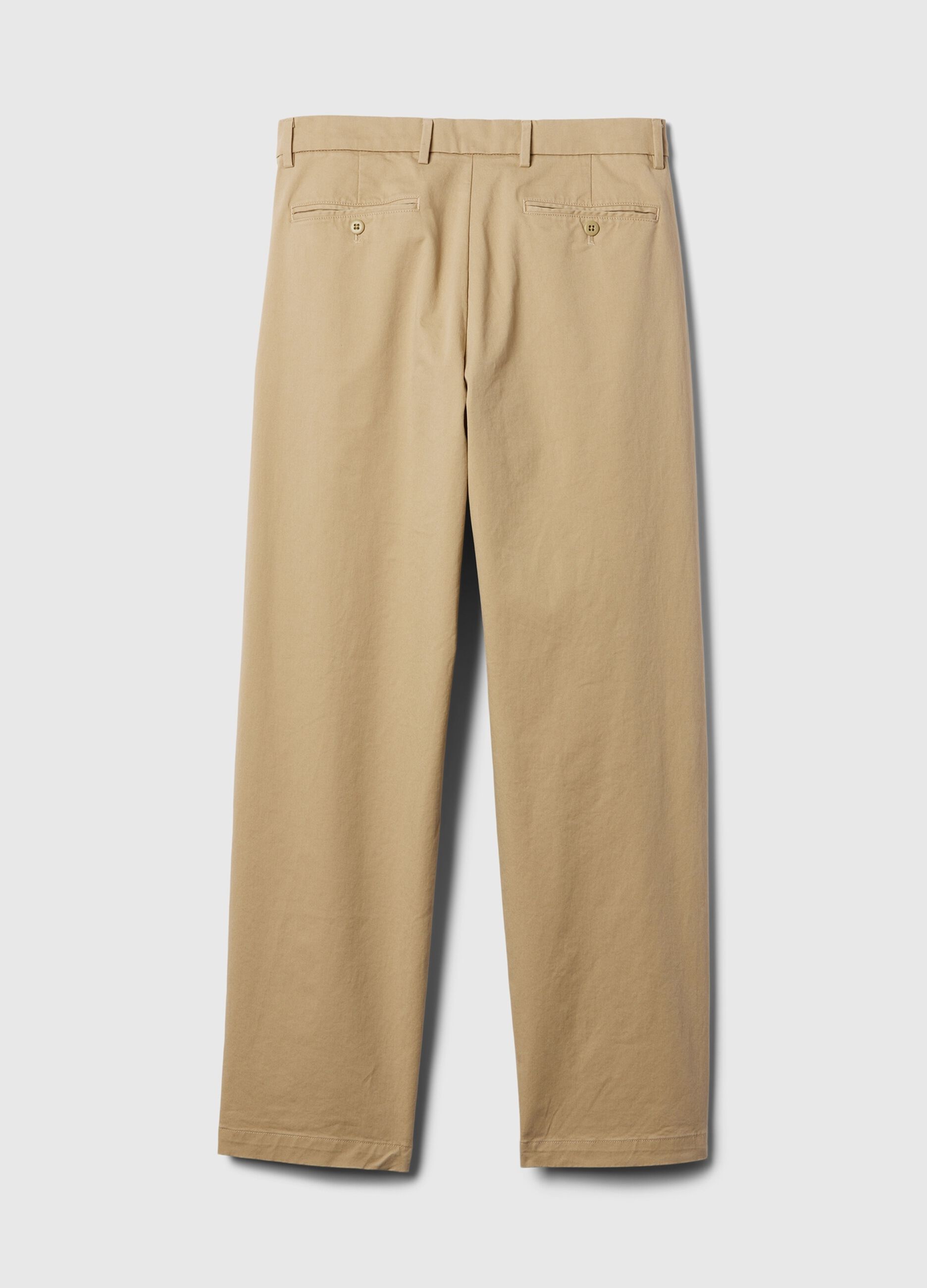 Baggy-fit trousers in stretch cotton