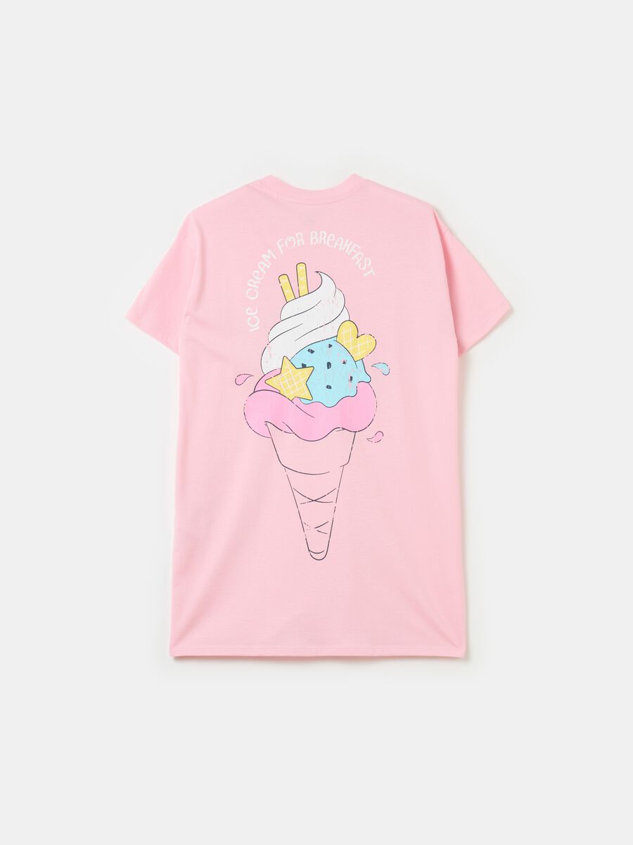 Pyjama top with ice cream cone print_0