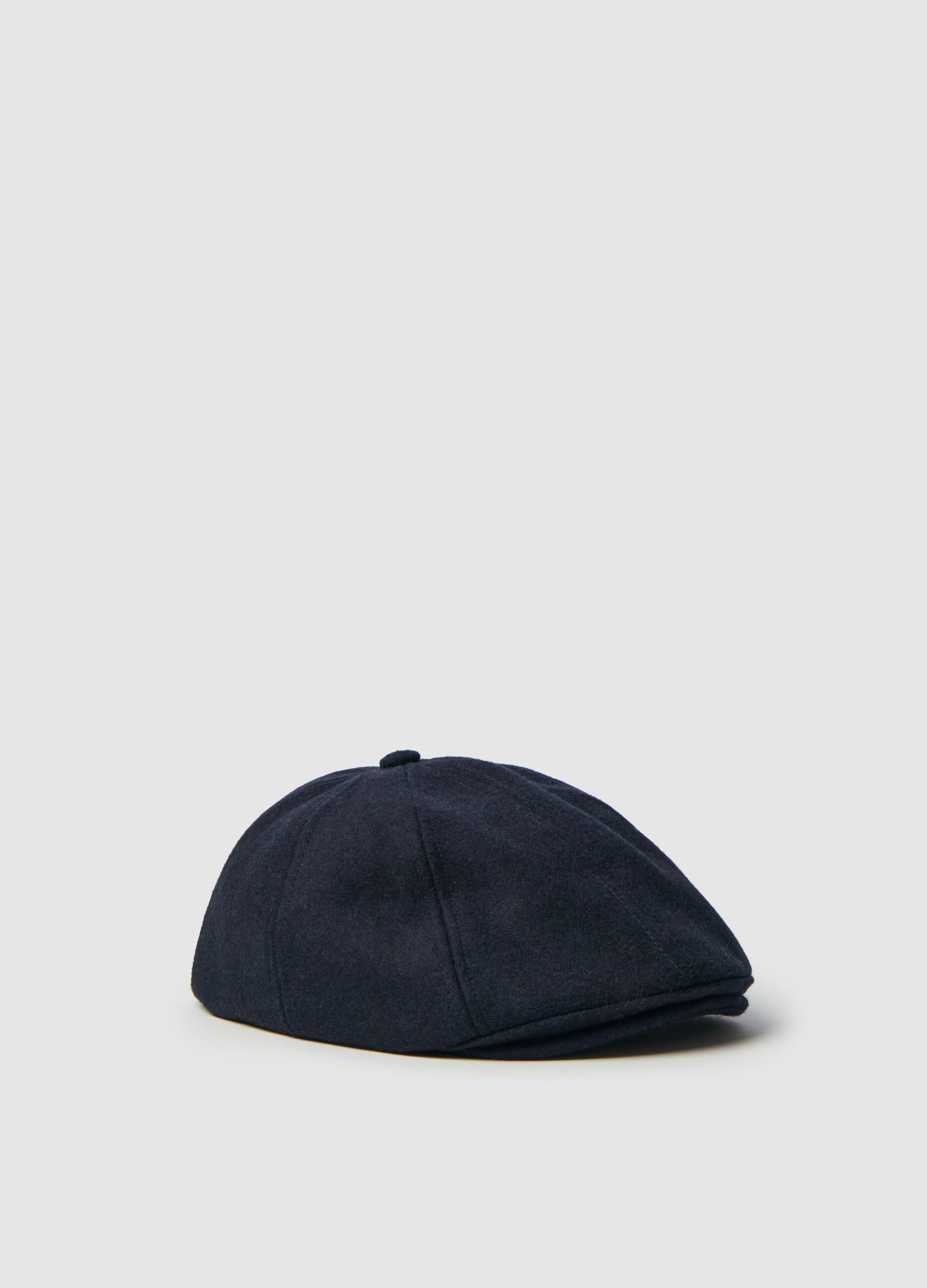 Wool blend flat cap