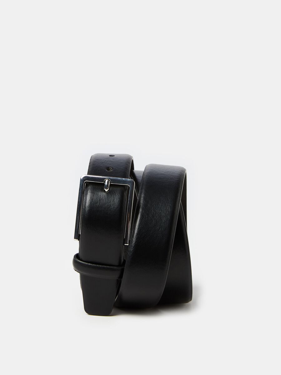 Solid colour belt with square buckle_0