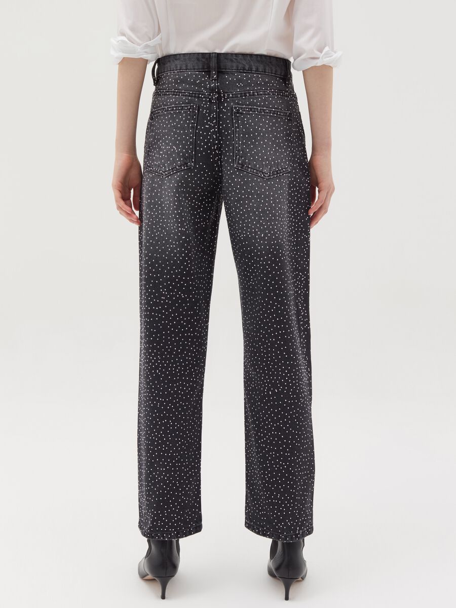 Straight-fit jeans with all-over diamantés_2