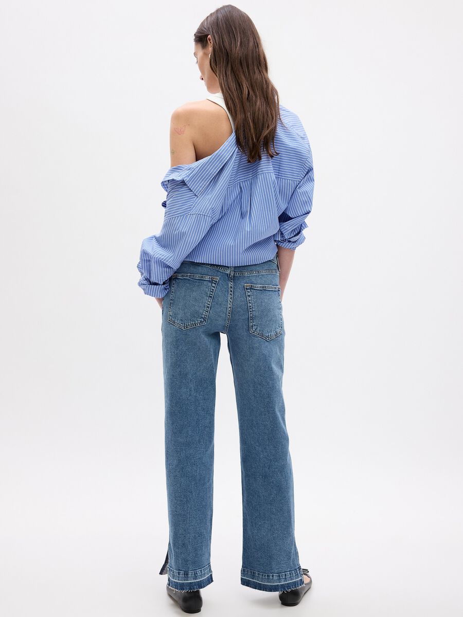 Loose-fit high-rise jeans with acid wash treatment_2