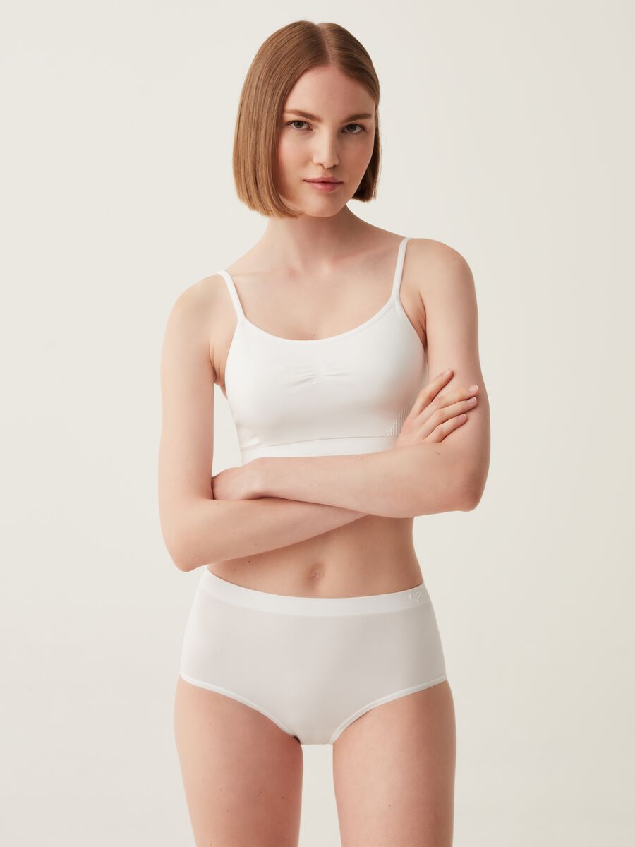 The One seamless high-waisted briefs_0