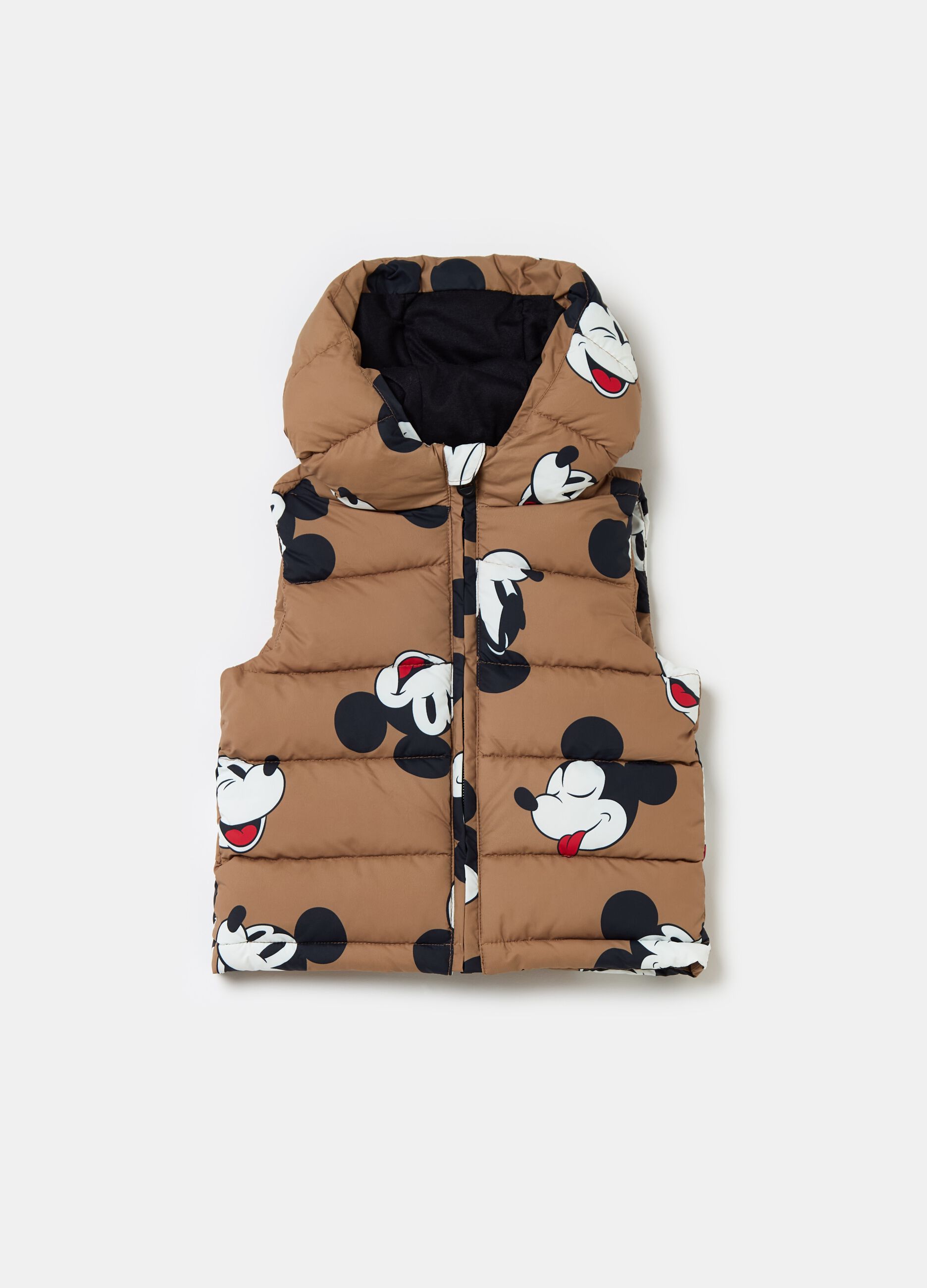 Quilted Mickey Mouse gilet with hood