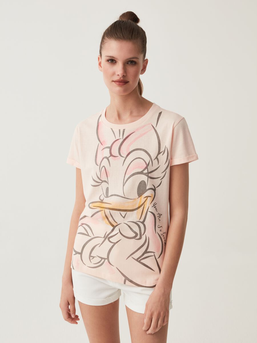 T-shirt with Disney Daisy Duck print_0