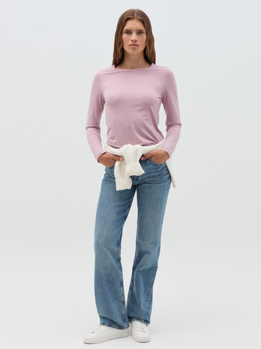 Long-sleeved T-shirt in cotton_0