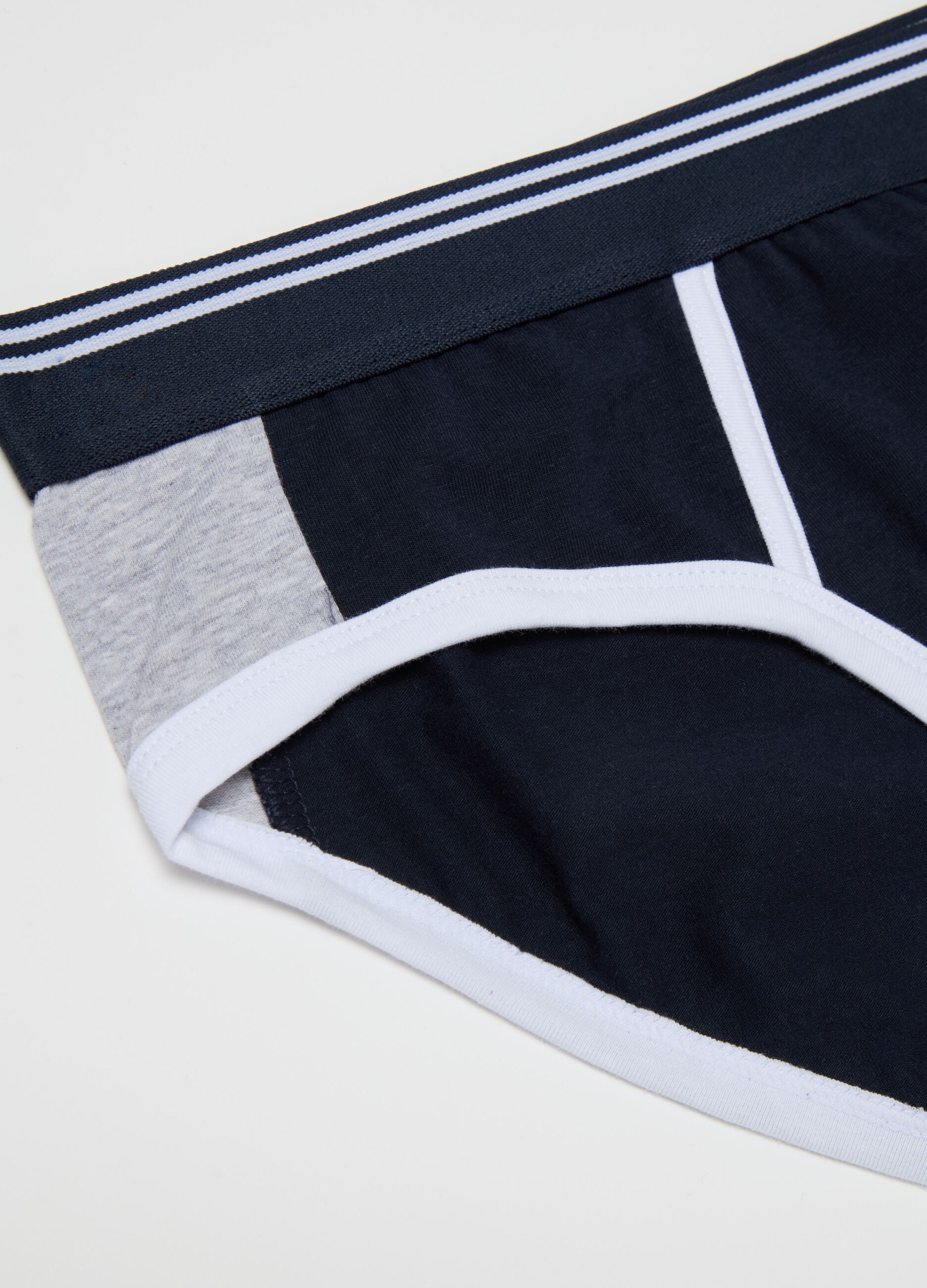 Briefs with contrasting details