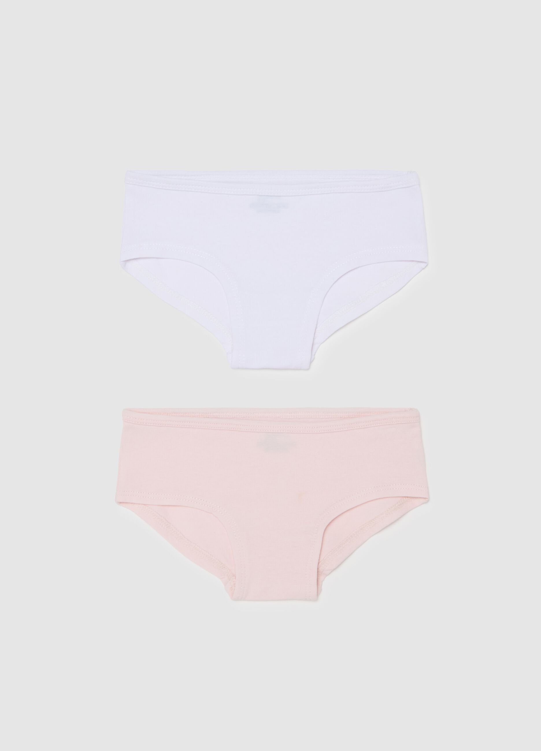 Two-pack French knickers in organic cotton