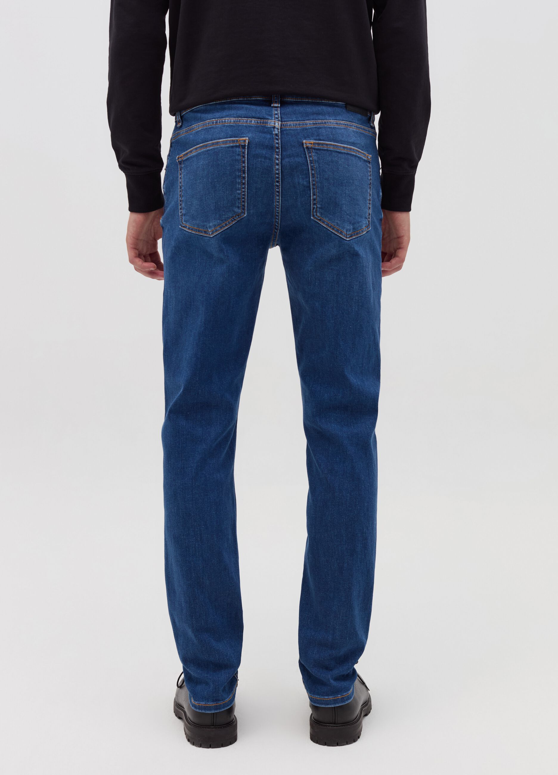 Slim-fit premium jeans in DualFX cotton