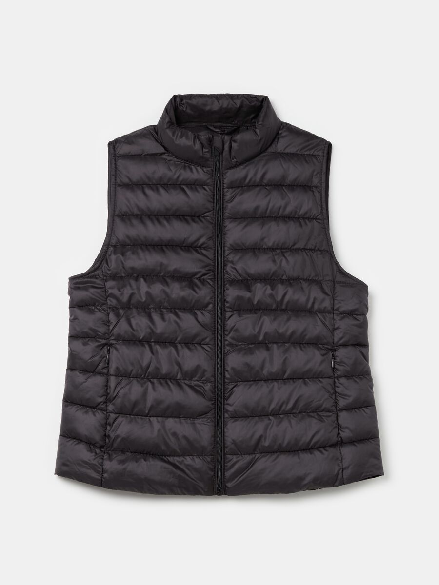 Ultralight gilet with high neck_4