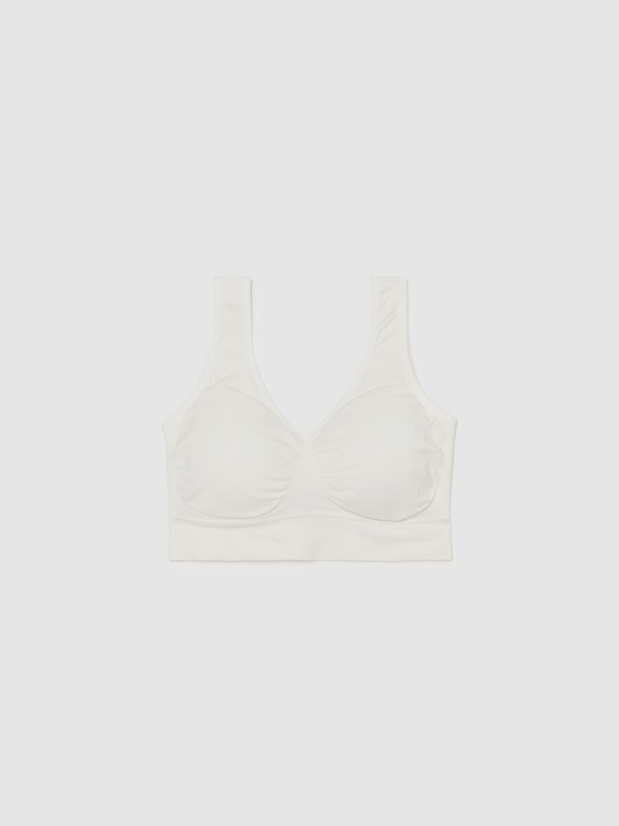 The One seamless bralette with wide shoulder straps_4