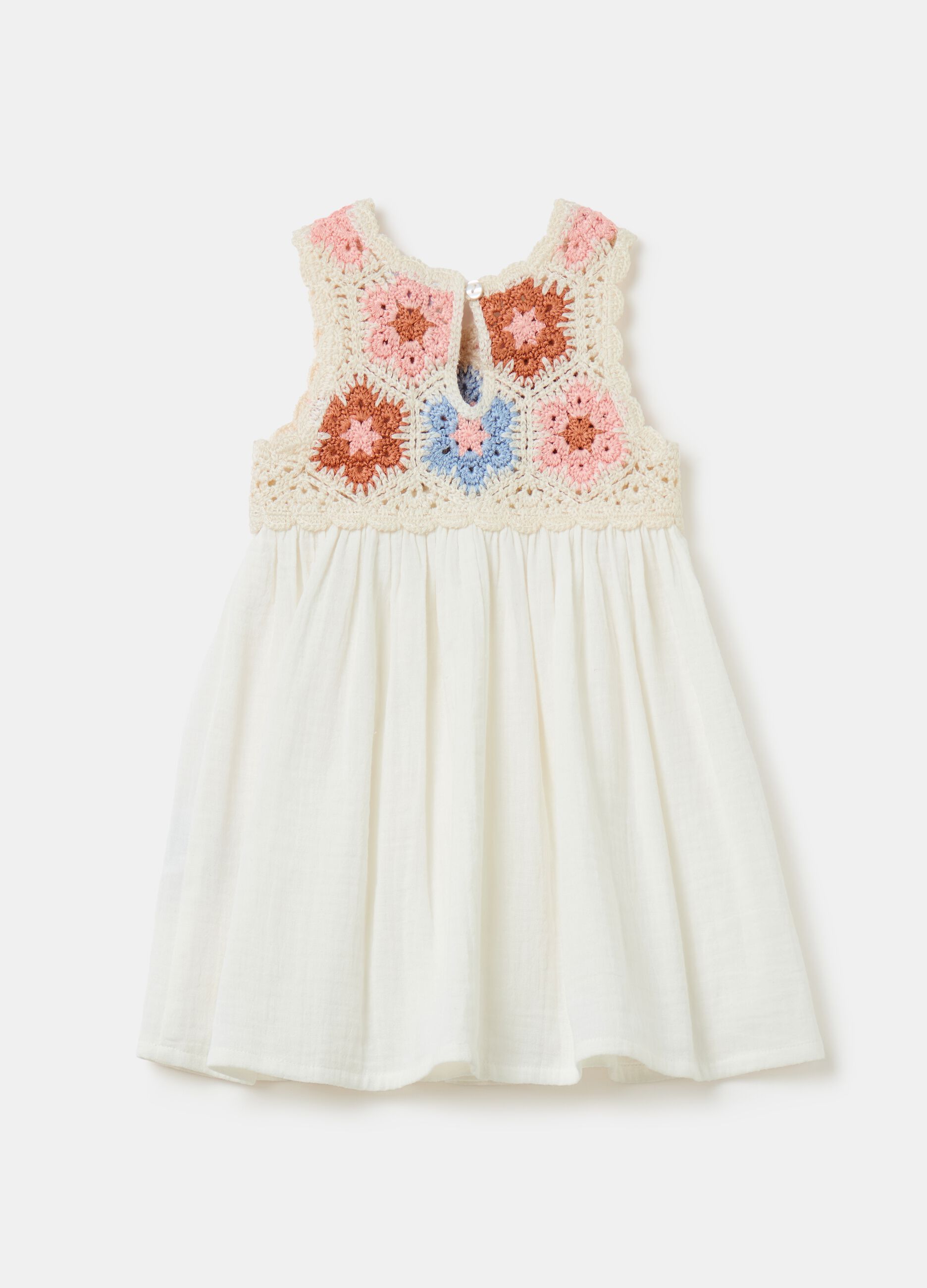 Dress with crochet design