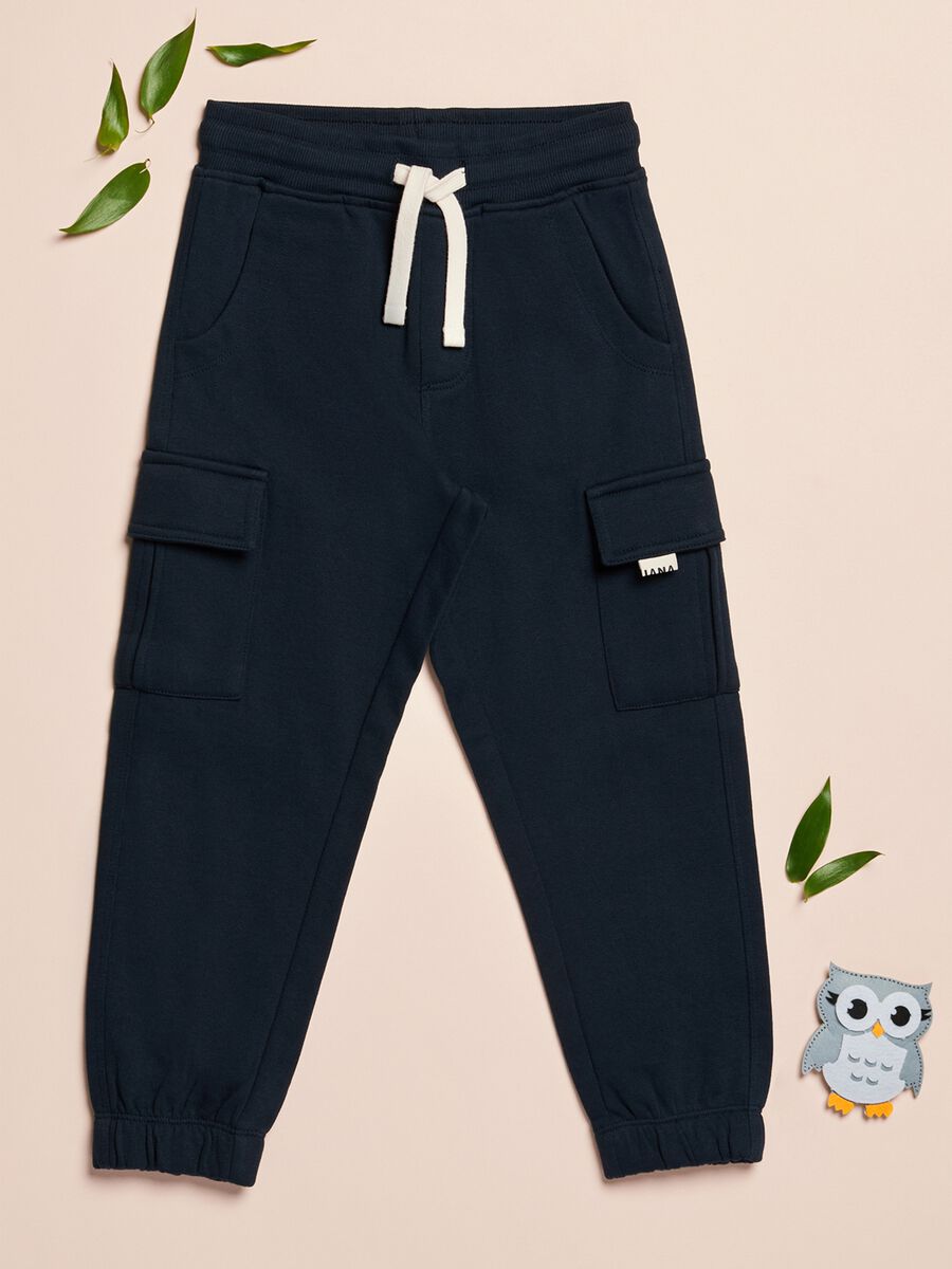 Pantalone cargo in felpa bambino IANA_0