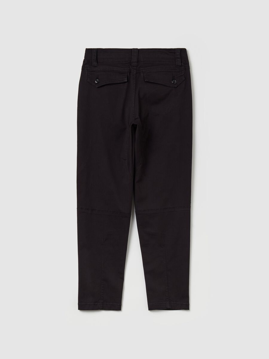 Pantalone regular fit in twill stretch_1